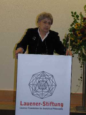 Prof. Dr. Ruth Barcan Marcus, Words of Thanks
